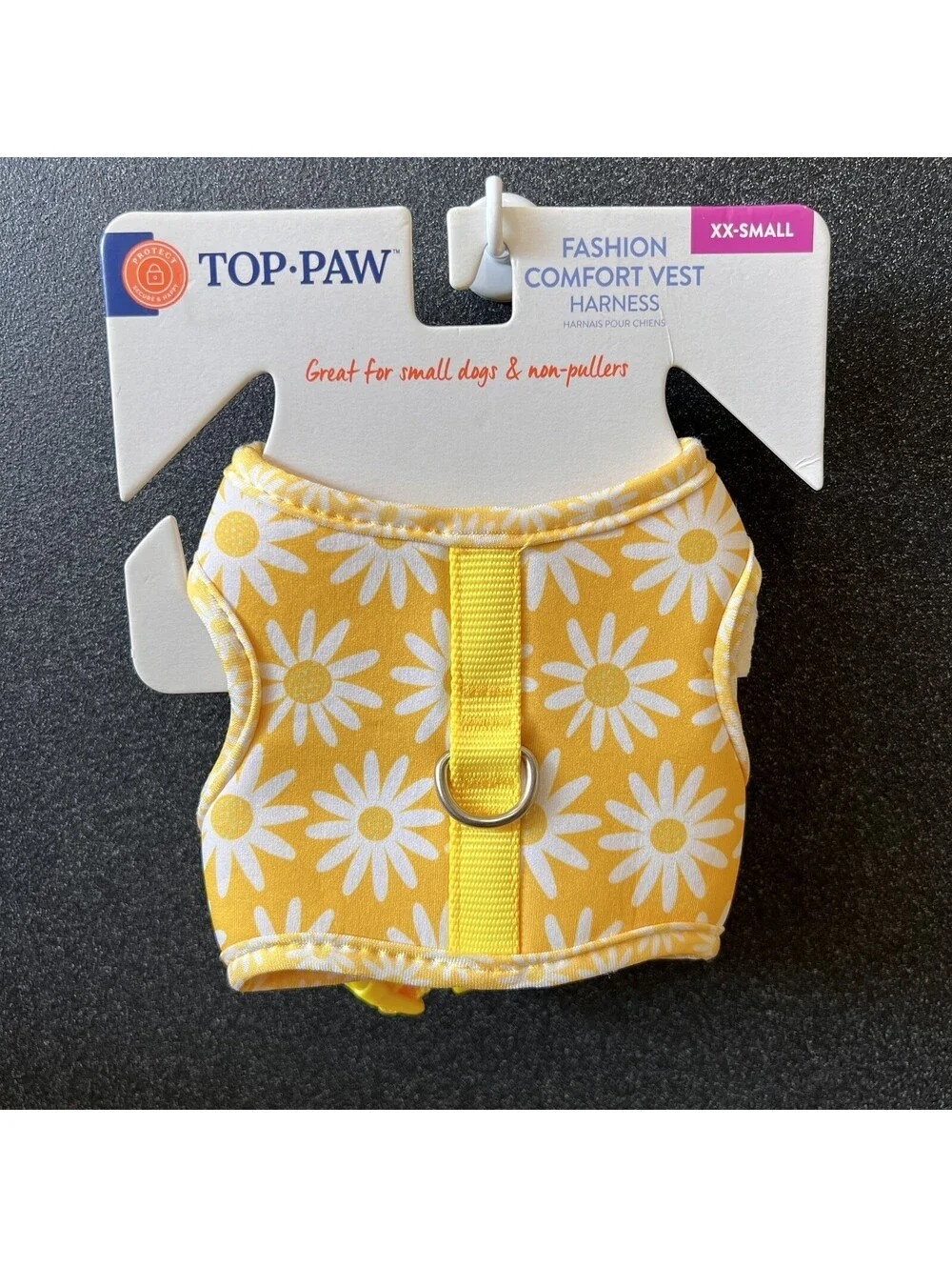 NWT Top Paw XXS Yellow Floral Daisy Comfort Dog Puppy Vest Harness Spring Color